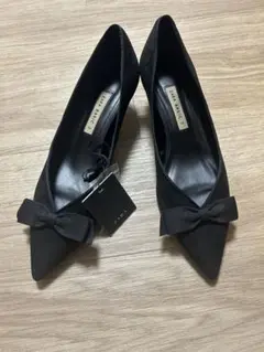 ZARA リボンパンプス40サイズ　新品美品