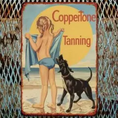 コパトーン Coppertone ブリキ看板 アメリカン雑貨 USA