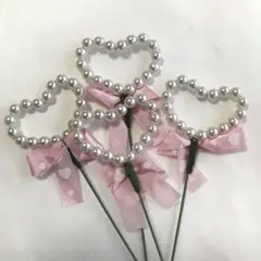 【新品】フラワーピック✨ハート