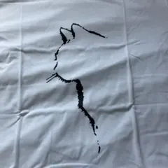 猫シルエット 白Tシャツ Lサイズ かわいい