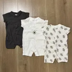 H&M ロンパース 3枚セット 56サイズ 新生児 1～2ヶ月