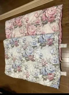 横浜市栄区直接受取限定　花柄掛け羽毛肌布団 145x195cm ペア