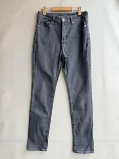 MUJI 無印良品　メンズ　ストレッチパンツ　ブラック　デニム w27×L30