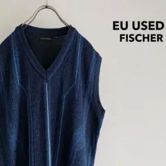 古着 ドイツ製 “FISCHER” Merino Wool Knit Vest