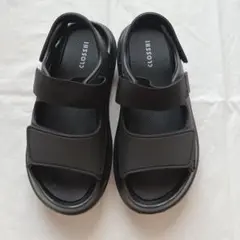 しまむら　サンダル　厚底