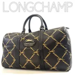 【✨極美品】LONGCHAMP ロンシャン ボストンバッグ 革 ヴィンテージ 茶