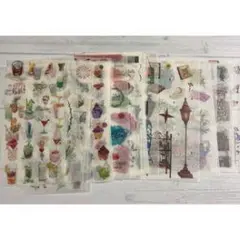 透明フィルム ステッカーシート 6枚セット