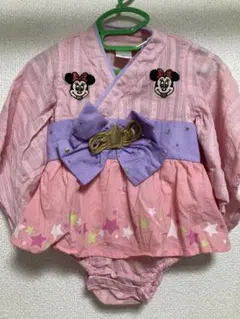 ミニーマウス 甚平 サイズ70 ピンク futafuta フタフタ