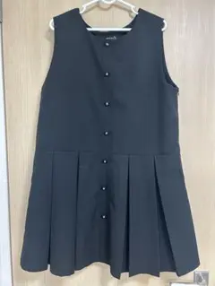 HOTPING ノースリーブ ブラックワンピース