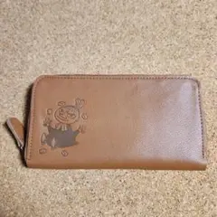 ムーミン たっぷり入る本革長財布 極薄ミニ財布つき