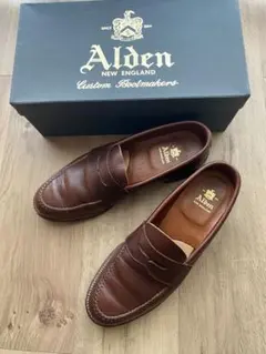 ALDEN N5202F ペニーローファー　size8ハーフ