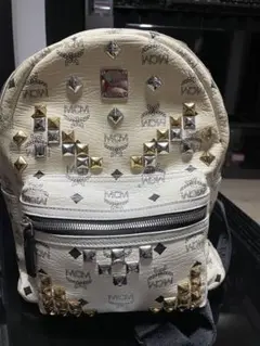 MCM 白 カーキ リュック バック