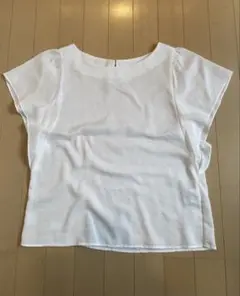 NATURAL BEAUTY BASIC ホワイト フレンチスリーブ M