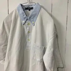 CELINE セリーヌ ポロシャツ ボタンダウン 古着 ヴィンテージ フェード