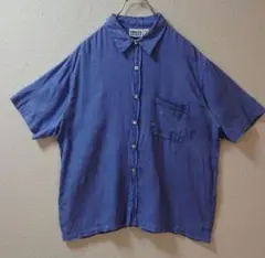 vintage リネンシャツ CHICO'S DESIGN 麻 洗いざらし
