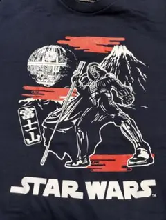 富士山 STAR WARS ダース・ベイダー Tシャツ ネイビー