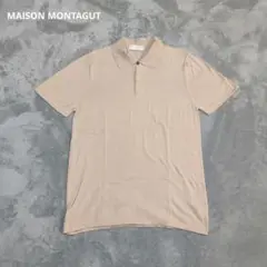 MAISON MONTAGUT メゾンモンタギュ ポロシャツ 淡いベージュ M