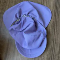 【美品】カラー帽子　むらさき