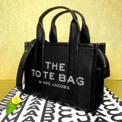MARK JACOBS ミニトートバッグ レザー ブラック 【新品】