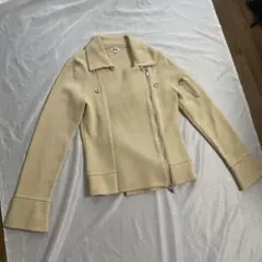 フォクシー ウール ライダースジャケット サガミンク ショール