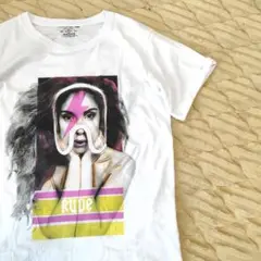 Мサイズ　RUDE IS COOL　半袖Tシャツ　ホワイト　古着