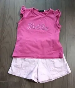 BeBe 2点セット ピンク タンクトップ ズボン 各100