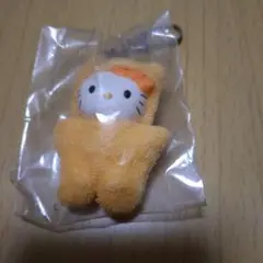 ハローキティ 着ぐるみストラップ オレンジ