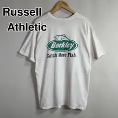 Russell Athletic × Berkley コラボ ロゴ Tシャツ