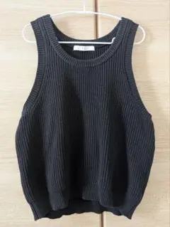 ETRÉ TOKYO ノースリーブリリヤーンニットプルオーバー