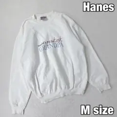 【Hanes】ヴィンテージトレーナー　アメリカ古着　フロントプリント　M