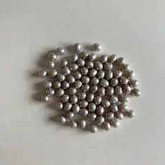 淡水パール　シルバー　ポテト　4〜5mm 約80個