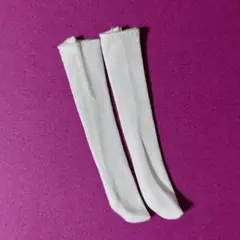 ②1/6サイズ ニーハイソックス ホワイト