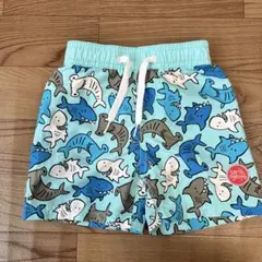 earth nymph 水着 男の子 2歳　80 90 サメ柄　水色