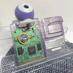 【新品電池交換済】GBC ポケットカメラ クリアパープル ゲームボーイカラー a