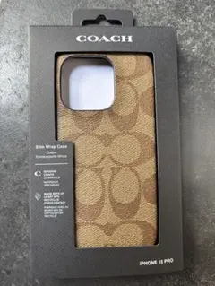 【新品未使用】コーチ COACH iPhone15Pro携帯 スマホケース