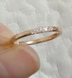 ete リング　ピンクゴールド　7号