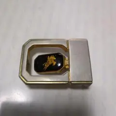 ラルフローレン ポロプレイヤー デザイン ベルトバックル ゴールド×ブラック