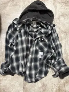 即完売　Maison Mihara Yasuhiro フード　ネルシャツ　XL 即完売 Maison Mihara Yasuhiro フード ネルシャツ XL（Maison