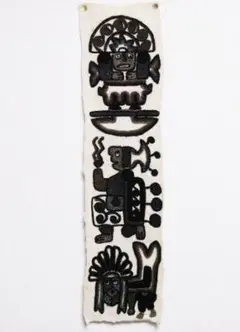 ペルー チチカカ湖 ウロス族 ハンドメイド タペストリー 民芸品 刺繍