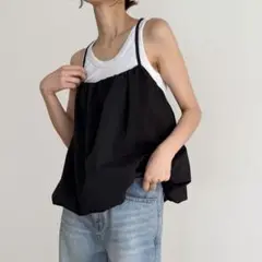CANAL JEAN El mar コットンバルーンキャミ　新品