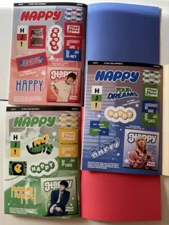 BTS ソクジン ジン JIN Happy ステッカー ノート 3種類