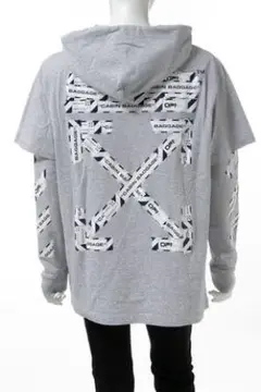 【新品】off-white オフホワイト 長袖 Mサイズ パーカー フーディ