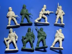 トイストーリー　グリーンアーミーメン3隊　アーミーメン5隊　フィギュア