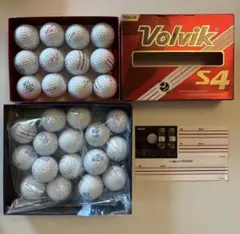 Volvik S4 ゴルフボール 新品12個　使用済み16個