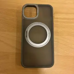 iPhone用マグセーフ対応シリコンケース グレー iPhone14対応
