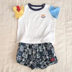 ミキハウス　男の子　80 Tシャツ・パンツ　セット売り
