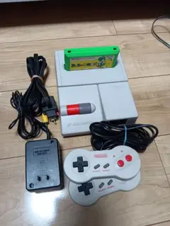 動作確認済み　ニューファミコン　カセット　コントローラー2つ