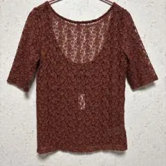 GAP ギャップ　レーストップス　カットソー　ブラウン　未使用