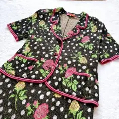 Ungaro ジャケット＆スカートセットアップ 11号 ドット花柄　派手