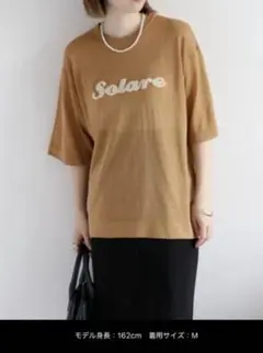 セポ　サガラ刺繍シアーニットプルオーバー